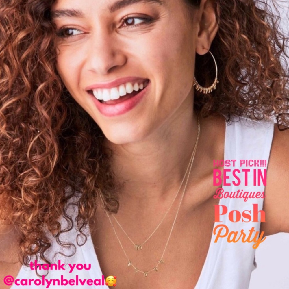 :: Stella & Dot [GOLD] Delicate Petal Necklace - Picture 2 of 14